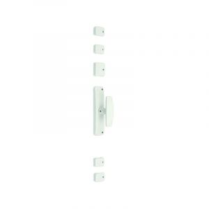 Map Industries - Crémone acier en applique pour menuiserie bois en appliquea bouton epoxy N°3 - époxy blanc ral 9016 - bouton