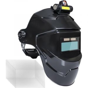 Casque De Soudage Assombri Automatique, Hotte De Soudage &Agrave; &Eacute;nergie Solaire, &Eacute;cran De Casque De Protection &Agrave; Soudure Respirante, Soudeur De Protection