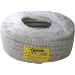 DC - Tuyau gaine spirale'e pour syste'me de climatisation 25 cm x 30 m blanc accessoires de montage climatiseur Bianco 25x30 Mt