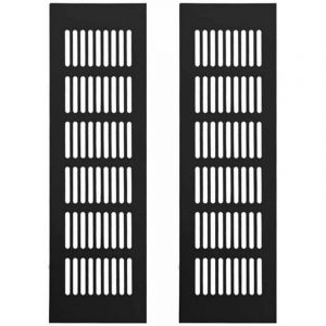 Grille Aération Aluminium 2 Pièces Grille d'Aeration Grille de Ventilation Rectangulaire Grille d'Aeration en Alliage Grille Daération Extérieure
