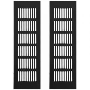 Ensoleille - Grille Aération Aluminium 2 Pièces Grille d'Aeration Grille de Ventilation Rectangulaire Grille d'Aeration en Alliage Grille Daération