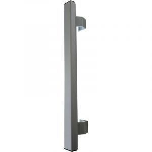Poign&eacute;e b&acirc;ton mar&eacute;chal- pack complet, Lg 1800mm, Anodis&eacute; Argent - Profil&eacute; Aluminium pour Am&eacute;nagement et Isolation - Optimisation Acoustique et