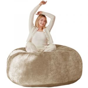 Pouf 1.8 m canap&eacute; adulte fauteuil lecture moelleux confortable chambre balcon