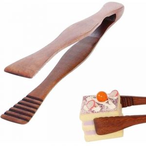 Pinces Alimentaires en Bois, Pince de Cuisson en Bois, Pince Grille Pain, Pince à Pain Grillé, Buffet Pinces, pour Cuisine Camping Grill Buffet