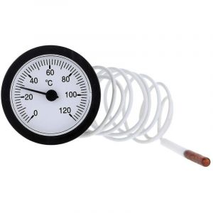 Thermomètre à cadran de 52 mm avec jauge de température capillaire