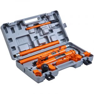 Mophorn - Kit d'alimentation portable 10 tonnes, cric hydraulique portable, tuyau d'huile de 4,6 pi/1,4 m, ensemble d'outils de réparation de châssis