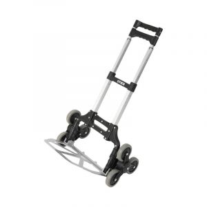 Diable à 3 roues-étoiles en aluminium pliable 70 kg, 3.9kg, réglage en hauteur, chariot de transport, diable de travail - Stier