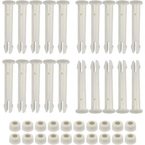 Ccykxa - Lot de 20 goupilles de Joint de Piscine en Plastique et Joints en Caoutchouc pour piscines Hors Sol Intex de 33 à 61 cm - Cadre métallique