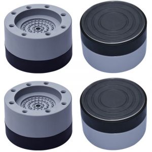 4 Pi&egrave;ces Anti Vibration Machine a Laver, Patin anti Vibration Lave Linge pour la R&eacute;duction du Bruit, Tapis Anti Vibration Machine a Laver pour