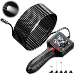 Beijiyi - Endoscope 1080P hd Cam&eacute;ra d'inspection Industrielle IP67 avec &eacute;cran ips 2,4' Lumi&egrave;res led Endoscope &agrave; Canal 8/5,5 mm avec c&acirc;ble &eacute;lectrique