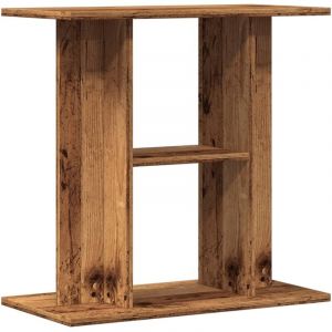 Support d'aquarium Meuble pour Aquarium vieux bois 60x30x60 cm bois d'ing&eacute;nierie CFW18896