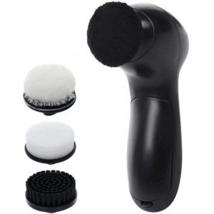 Cireuse &agrave; chaussures &eacute;lectrique portable, brosse &agrave; chaussures sans fil, 4 t&ecirc;tes de rechange