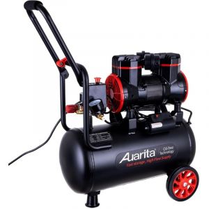 Compresseur sans huile AUARITA 1450 W 24 L, compresseur silencieux &agrave; deux cylindres