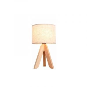 Lampe de chevet trépied en bois personnalité créative lampe de table en bois nordique étude chambre lampe de chevet salon art décoratif lampe de