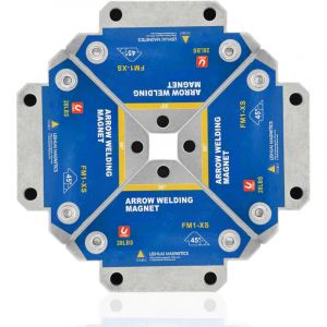 &Eacute;querre Magn&eacute;tique de Soudage &agrave; 90&deg; - Lot de 4 Aimants Puissants Fixes - Gabarit d'Assemblage et Main Courante pour Soudure - Outil Auxiliaire