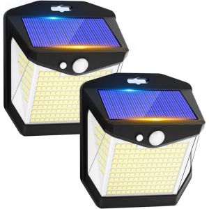 Lampe Solaire Exterieur Detecteur Mouvement: 248 led Solaire Extérieur Projecteur avec Détecteur de Mouvement 3 Modes 270° Eclairage Lumiere Sécurité