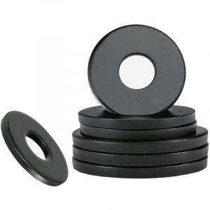 Lot de 20 Rondelle Plate, 8mm x 16mm, Rondelle d'étanchéité Circulaire, Rondelles Annulaires, Noir Rondelle Plate pour L'étanchéité des Vis