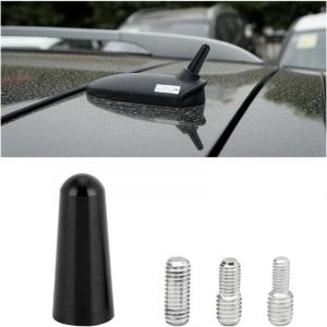 Antenne De Voiture Courte, Antenne Radio Voiture Courte Universel Amplifiée Autoradio, Stéréo Antenne De Toit à Tige Courte 3cm pour Voiture, pour