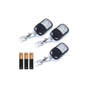 Aiperq Télécommande portail universelle, fréquence 433,92 Mhz pour portail automatique, large rayon - Télécommande universelle pour portail