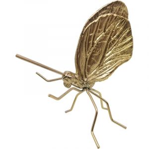 Sculpture de papillon en or, ornement d'insecte en métal massif, mini figurine de papillon pour la maison, le bureau, le jardin, la décoration de