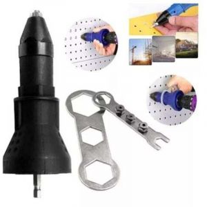 Pince &agrave; riveter &eacute;lectrique pour perceuse sans fil &eacute;lectrique riveteuse riveteuse adaptateur pistolet &agrave; riveter sans fil kit d'outils de rivetage
