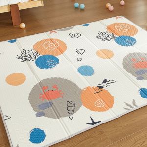 CASABEL Tapis d&rsquo;&Eacute;veil B&eacute;b&eacute; 180&times;200 cm, Pliable, Motifs Oc&eacute;an