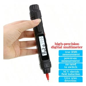 Hytais TS20A Multimètre de type stylo Testeur de tension Détection de rupture de fil multifonction Électricien numérique Stylo de test d'induction