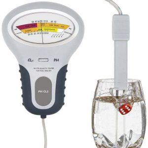 Amrinugl - Testeur ph, PC-102B CL2 Testeur De Chlore Et De ph, Testeur Piscine, Testeur eau, ph Metre Electronique, Testeur ph et Chlore, Analyseur
