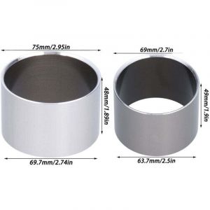 Kit Anneaux Compression 1100W 1500W Remplacement L&eacute;ger C&acirc;ble Silencieux Sans Huile 2 Cylindres Compresseur Air