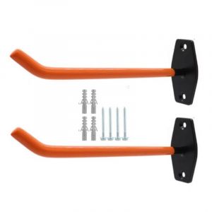 Lot de 2 supports de pneu &agrave; encre pour support de rangement mural 26 cm Grands crochets de garage pour organiser garages, roues de pneus, &eacute;chelle