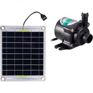 ZVD-Kit pompe &eacute;lectrique 10 W pour bassin &agrave; poissons, panneau solaire sans balais 12 V, d&eacute;coration de jardin, fontaine, aquarium, mini pompe &agrave; eau