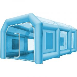 Mophorn - vevor 12x5x4m Tente Camping Gonflable Tente Tunnel Camping Impermeable, Armoire de Peinture Gonflable Tente Camping Gonflable Tente Tunnel