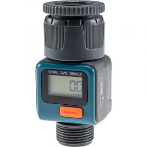 CHILITEC Compteur d'eau num&eacute;rique CT-WZ4, avec adaptateur 1" et 3/4"