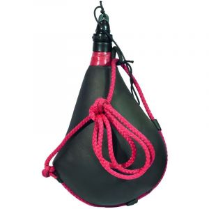 Visiodirect - Gourde en cuir 0,5 Litre coloris noir