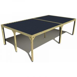 Carport bois &bull; 9m x 5m &bull; ind&eacute;pendante &bull; sens largeur &bull; livraison comprise
