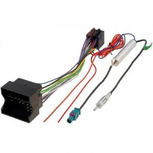 Kit Fiche ISO autoradio compatible avec Opel ap05 et Adaptateur Antenne