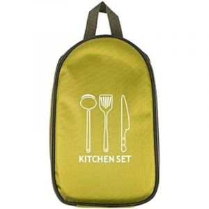 36x22.5x5cm Sac Organisateur d'ustensiles de Camp Sac Couverts Rangement Vaisselle Cuisine Suspendu, pour Camping Cuisine Pique-Nique Barbecue