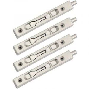 Paquet de 4 (2 paires) Verrou &agrave; glissi&egrave;re de verrou de p&ecirc;ne affleurant de porte, action de levier de s&eacute;curit&eacute; de p&ecirc;ne dissimul&eacute;, p&ecirc;ne coulissant en