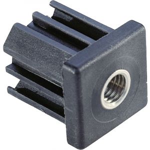Embout à insert taraudé pour tube carré 40x40 - M12 2,5 mm
