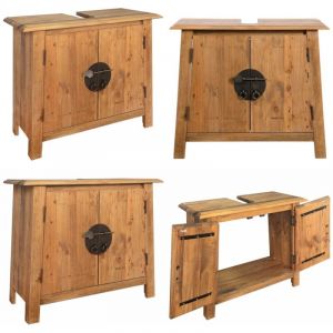 Vidaxl - Meuble-lavabo de salle de bains pin massif 70x32x63 cm - Meuble Lavabo - Meuble Salle De Bain - Meuble En Bois - Design Vintage - Style
