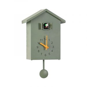 Feiyue - Horloge à coucou style chalet design moderne minimaliste horloge à coucou horloge murale mouvement