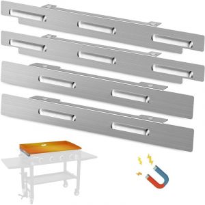 Pare-vent pour plancha Blackstone de 36 pouces, accessoires Blackstone pour barbecue ext&eacute;rieur, pare-vent magn&eacute;tique en acier inoxydable, compatible