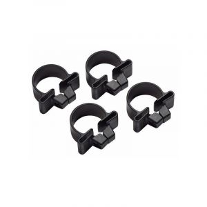 Colliers De Serrage Universel 4 Pièces - Noir Pour Piquet De Panneau Rigide