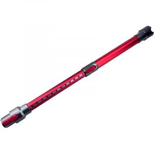 Tube Télescopique compatible pour Dyson V11 V10 V8 V7 Tube Rallonge en Aluminium Baguette Extensible 46 cm - 70 cm (rouge)