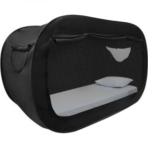 Tente pop-up &agrave; double usage pour adultes et enfants, tente tunnel pliable et respirante, tente occultante pour le bureau/la maison, tente de camping