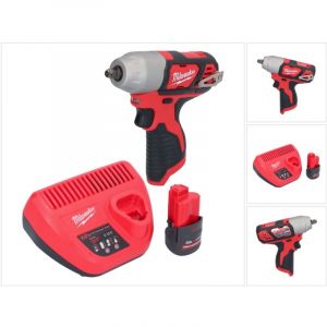 Milwaukee - M12 BIW38-251 Clé à choc sans fil 12 v 135 Nm 3/8 + 1x batterie 2,5 Ah + chargeur