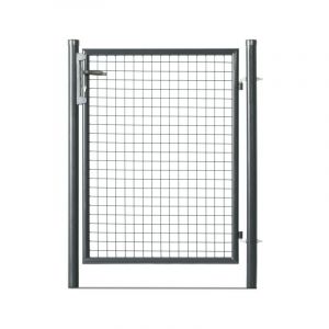 Portillon grillagé en acier galvanisé maille 50 x 50 passage 1m x 1m75 Gris anthracite - Gris anthracite