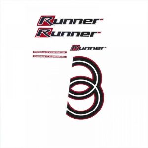 Kit d&eacute;co 6 pi&egrave;ce autocollant stickers pour scooter Gilera 50