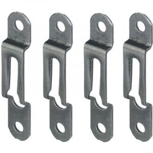 Cyclingcolors - 4x ferrure d'assemblage acier bronze &eacute;paisseur bois 16mm x largeur 12mm attache fixation support tableau cadre meuble lit &eacute;querre