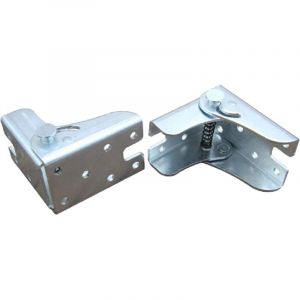 Support pliant autobloquant pour pieds pliants, plan de travail pliant, table de cuisine pliante (2 argent)